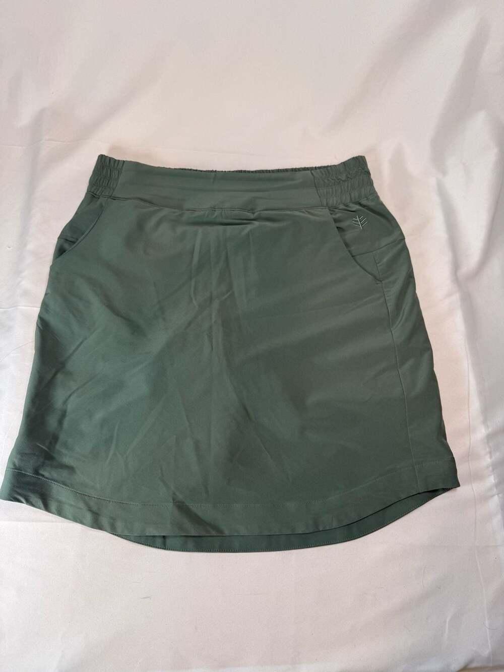 Athleisure Coolibar Pisa Travel Skort Womens M Sage Green UPF 50+ Sun Protection